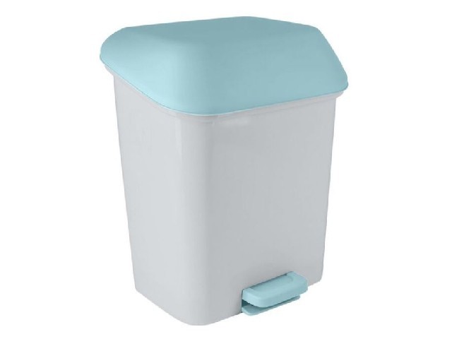 Контейнер для мусора с педалью Step 15 л небесный